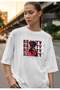 Beauty Digital Printing Oversize White Unisex T-Shirt - 3