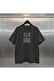 Stay Strong Oversize Digital Printed Black T-Shirt