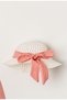 Sweet Ribbed Hat Bow Baby Girl Dress - 4