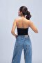 Solid Strapless Top - 4