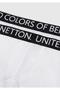 Boy's White Boxer Set with Logo Print on the Waistband, 2-Piece - 3