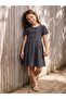 Bow-Tie Dress for Ages 6-9 - Gray