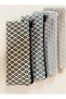Retro Geometric Pattern Woven Fabric Pencil Case & Multi-Purpose Organizer - 3