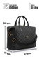 MİAMİ POLO 1203E Large Carry-On Suitcase Travel Vacation Bag BLACK - 6