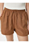 Mini Shorts with Lace-Up Waist Pocket Detail Cotton - 7