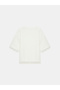 32826 Lace Detailed Short Sleeve T-Shirt-Ecru - 6