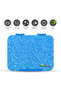 4/6 Compartments Bento Glitter Lunch Box - Blue - 3