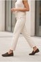 Women's Genuine Leather Loafer Casual Shoes Rosme Brown Suede - 4