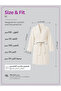 1 Pcs Unisex XL Kimono Collar 330Gsm Microfiber Quick Absorbent and Dry Bathrobe with Belt and Pockets - 4