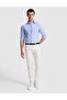 Light Blue Slim Fit Striped Long Sleeve Shirt 50310777-VR003 - 4