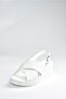 White Women's Wedge Heeled Shoes K674305209 - 6