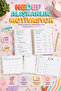 12-Month Non-Periodic Planner Agenda 17X24 cm |   Undated Monthly and Weekly Planning |   School Motivation Sheet with Habits and Goal Tracking |   4 Sheets of Stickers as a Gift |   Undated Planner Agenda - 204 Pages - 4