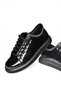 R820917408 Black Patent Leather Sports Shoes Sneakers - 5