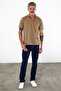 Men's Polo Neck Short Sleeve Pocket T-Shirt Safran - 3