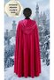 Navy Blue Velvet Cape Party Costume