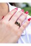 Natural Stone Onyx Natural Stone Antique Model Women's Adjustable Ring Euy79O - 2