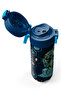 Kids Navy Blue Robot Patterned Steel Thermos with Straw and Direct Drinking Cap 500 ml 38128 - 3