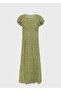 Floral Patterned Pleated Dress - 3