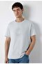 M0613531 Black Printed T-Shirt Men's T-Shirt Gray - 2