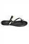 Y291700103 Black Genuine Leather Women's Slippers - 4