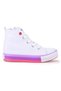 Tinna Lace-Up Baby Girl High-Top Linen Sneakers - 4