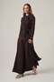Women's Sequin Embroidered Belt Detailed 3-Piece Set Brown 31375 - 3