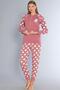 Women's Cotton Long Sleeve Pajama Set 09-272 - 3