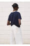 Cotton T-Shirt with Contrast Collar - 4