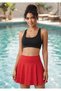 Beach Skirt Pareo, Red Color, Wash-Free Skirt - 2