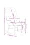Scaun balansoar, negru, material textil - 8