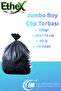 Industrial Jumbo Size Garbage Bag/Bag (10 Pcs 300Gr 80 X 110cm 90Lt Black 10 Roll) - 4