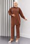 Pearl Detailed Suit Brown 19259
