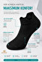Original 3 Pairs Unisex Ear-Looped Shoes, Comfort Model, Non-Slip, Sweat-Absorbent, Breathable, 4-Season Use, Special Design, Ankle-Length, Premium Cotton, Daily Use, 3-Piece Sneaker Sports Shoe Socks - 3