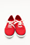 Spor 2602 - Basic Lace-Up Red Linen Women's Sportswear - 3