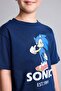 100% Cotton Sonic the Hedgehog Licensed New Regular Fit Crew Neck Short Sleeve Navy Blue T-Shirt for Men - 5