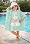 Ballerine Bunny Kids Poncho Beach Towel
