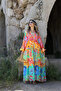 Colorful Floral Patterned Loose Dress - 2