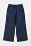 Women's Elastic Waist Wideleg Slim Comfortable Jean Trousers High Waist Wide Leg - 3
