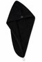 100% Cotton Hair Drying Cap Buttoned Towel Hair Cap Fast Absorbent Bath Shower Hair Towel - 3
