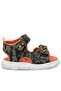 Khaki Camouflage Patterned Metal Detailed Velcro Baby Sandals Shoes - 3
