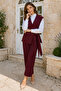 Tie-Up Vest Trousers Suit Claret Red 2243