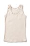Girl's 100% Cotton Undershirt with Ribbed Thick Straps and Lace Detail, Special Flexible Fit (8018)