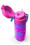 Kids Purple Pink Blue K-Poppatterned Steel Thermos with Straw and Direct Drinking 500 ml 31831 - 3