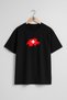 Oversize Switzerland Map Chest Design Unisex T-Shirt