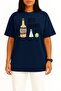 Oversized Tequila Salt and Lemon Is My Best Friend Chest B Printed Unisex T-Shirt - 2