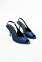 Romese Satin Ankle-Tie Open Toe Detail Women's Heel Shoes - 4