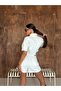 Women's Contrast Stitched Snap Crop Jacket and Shorts Skirt Denim Two-Piece Set - 2