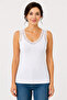 Women's white thick strap lace camisole