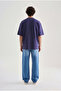Men's Metal Space Oversize T-Shirt Midnight Blue - 5
