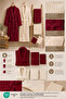 Eldy Striped Bathrobe Set Family Set, 6 Pieces, 100% Cotton Certified Şalyaka Bathrobe Dowry Set - 6